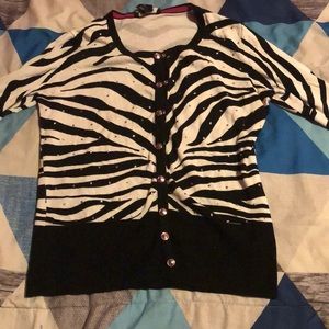 Zebra Stripes Cardigan